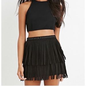 Forever 21 Black Suede Skirt